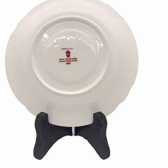 Royal Crown Derby Red Aves China Teacup Saucer - Picture 13 of 14